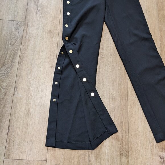 Romeo & Juliet Couture Black Pants Gold Side Snaps NWT Size S - Picture 11 of 11